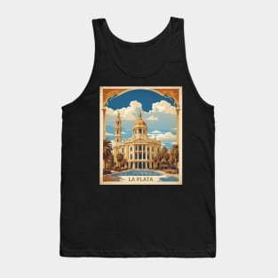 La Plata Argentina Vintage Tourism Poster Tank Top